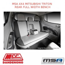 MSA SEAT COVERS FITS MITSUBISHI TRITON REAR FULL WIDTH BENCH - MKT04