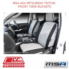 MSA SEAT COVERS FOR FITS MITSUBISHI TRITON FRONT TWIN BUCKETS