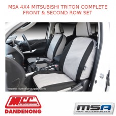 MSA SEAT COVERS FOR MITSUBISHI TRITON COMPLETE FRONT & 2ND ROW SET - MTT3029CO