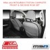 MSA SEAT COVERS FITS MITSUBISHI TRITON COMPLETE FRONT & SECOND ROW SET-MKT024CO