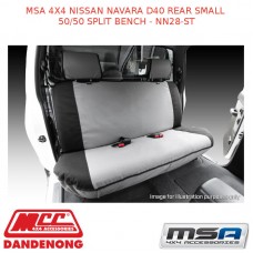 MSA SEAT COVERS FITS NISSAN NAVARA D40 REAR SMALL 50/50 SPLIT BENCH - NN28-ST