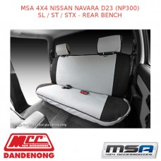 MSA SEAT COVERS FITS NISSAN NAVARA D23 (NP300) SL / ST / STX - REAR BENCH