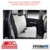 MSA SEAT COVERS FITS ISUZU DMAX COMPLETE FRONT & SECOND ROW SET - RA74CO-ID
