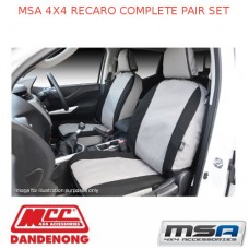 MSA SEAT COVERS FOR RECARO COMPLETE PAIR SET