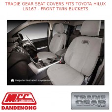 TRADIE GEAR SEAT COVERS FITS TOYOTA HILUX LN167 - FRONT TWIN BUCKETS
