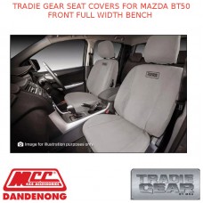 TRADIE GEAR SEAT COVERS FITS MAZDA BT50 FRONT FULL WIDTH BENCH