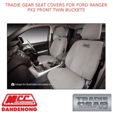 TRADIE GEAR SEAT COVERS FITS FORD RANGER PX2 FRONT TWIN BUCKETS