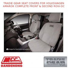TRADIE GEAR SEAT COVERS FITS VOLKSWAGEN AMAROK COMPLETE FRONT & SECOND ROW-DC