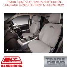 TRADIE GEAR SEAT COVERS FITS HOLDEN COLORADO COMPLETE FRONT&SECOND ROW-TG704248