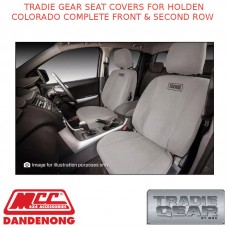TRADIE GEAR SEAT COVERS FITS HOLDEN COLORADO COMPLETE FRONT & SECOND ROW 