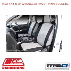 MSA SEAT COVERS FITS JEEP WRANGLER FRONT TWIN BUCKETS  - TJ02