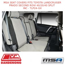 MSA SEAT COVERS FITS TOYOTA LC PRADO 2ND ROW 40/20/40 SPLIT INC - TLP24-GX