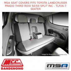 MSA SEAT COVERS FITS TOYOTA LC PRADO THIRD ROW 50/50 SPLIT INC - TLP26-7S