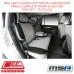 MSA SEAT COVERS FITS TOYOTA LC PRADO COMPLETE FRONT & 2ND ROW SET - TLP791CO