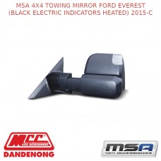 MSA 4X4 TOWING MIRROR FITS FORD EVEREST (BLACK ELECTRIC INDICATORS HEATED)2015-C