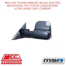 MSA 4X4 TOWING MIRROR(BLACK ELECTRIC INDICATORS)FITS TOYOTA LC LC200 SERIES 07-C