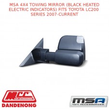 MSA 4X4 TOWING MIRROR(BLACK HEATED ELECTRIC INDICATORS)FITS TOYOTA LC200 SS 07-C