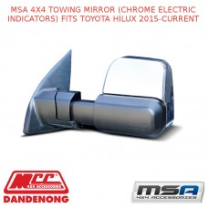 MSA 4X4 TOWING MIRROR (CHROME ELECTRIC) FITS TOYOTA HILUX 2015-CURRENT