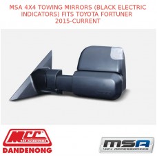 MSA 4X4 TOWING MIRRORS (BLACK ELECTRIC INDICATORS) FITS TOYOTA FORTUNER 2015-C