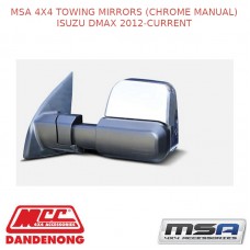 MSA 4X4 TOWING MIRRORS (CHROME MANUAL)FITS ISUZU DMAX 2012-CURRENT