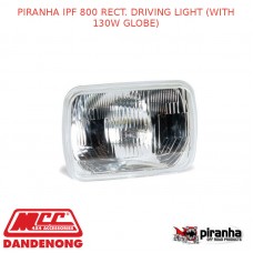 PIRANHA IPF 800 RECT. DRIVING LIGHT (WITH 130W GLOBE)