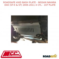 ROADSAFE 4WD BASH PLATE FITS NISSAN NAVARA D40 (ST-X  ST)05-11 4 CYL - 1ST PLATE