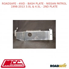 ROADSAFE - 4WD - BASH PLATE FITS NISSAN PATROL 1998-2013 3.0L  4.5L - 2ND PLATE