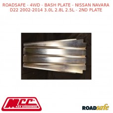 ROADSAFE 4WD BASH PLATE FITS NISSAN NAVARA D22 02-14 3.0L 2.8L 2.5L - 2ND PLATE