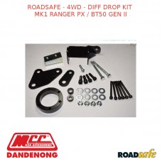 ROADSAFE - 4WD - MK1 RANGER PX / BT50 GEN II DIFF DROP KIT