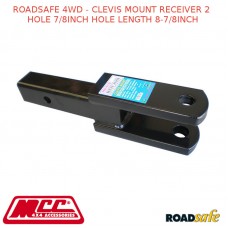 ROADSAFE 4WD - CLEVIS MOUNT RECEIVER 2 HOLE 7/8INCH HOLE LENGTH 8-7/8INCH