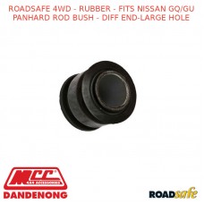 ROADSAFE 4WD - RUBBER - FITS NISSAN GQ/GU PANHARD ROD BUSH - DIFF END-LARGE HOLE