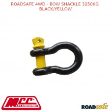 ROADSAFE 4WD - BOW SHACKLE 3250KG BLACK/YELLOW