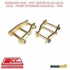 ROADSAFE 4WD - FITS TOYOTA HILUX SOLID AXLE - FRONT EXTENDED SHACKLES - PAIR