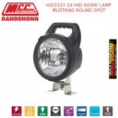HID3337-24 HID WORK LAMP MUSTANG ROUND SPOT