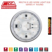 M817W-9 LED WORK LIGHT 818 SERIES 4" ROUND