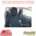 SUPAFIT CANVAS/DENIM DRIVER & PASSENGER SEAT COVER FITS ISUZU D-MAX SX SC 