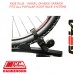 RIDE PLUS - WHEEL-ON BIKE CARRIER - FITS ALL POPULAR ROOF RACK SYSTEMS