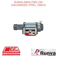 RUNVA 1750lb ELECTRIC EWN17500 24V WITH GALVANISED STEEL CABLE