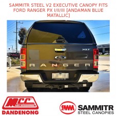 SAMMITR STEEL V2 EXEC CANOPY FITS FORD RANGER PX I/II/III[ANDAMAN BLUE MATALLIC]