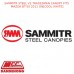 SAMMITR STEEL V2 TRADESMAN CANOPY FITS  MAZDA BT-50 2011 ON[COOL WHITE]