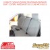 SUPAFIT CANVAS/DENIM DRIVER&PASSENGER SEAT COVERS FITS MAZDA BT-50 S CAB MKII 