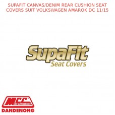 SUPAFIT CANVAS/DENIM REAR CUSHION SEAT COVERS FITS VOLKSWAGEN AMAROK DC 11/15