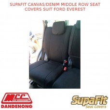 SUPAFIT CANVAS/DENIM MIDDLE ROW SEAT COVERS FITS FORD EVEREST