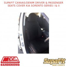 SUPAFIT CANVAS/DENIM DRIVER & PASSENGER SEATS COVER KIA SORENTO SERIES I & II