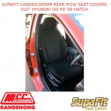 SUPAFIT CANVAS/DENIM REAR ROW SEAT COVERS FITS HYUNDAI I30 PD SR HATCH