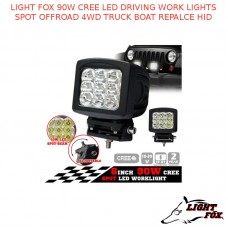 LIGHT FOX 90W CREE LED DRIVING WORK LIGHTS SPOT OFFROAD
