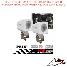 LIGHT FOX 2X 10W CREE LED WORK LIGHT 870LM MODULAR FLOOD LAMP