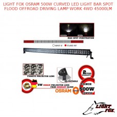 LIGHT FOX OSRAM 500W CURVED LED LIGHT BAR SPOT FLOOD OFFROAD DRIVING LAMP