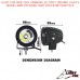 LIGHT FOX PAIR 25W CANNON LED SPOT DRIVING LIGHTS WORK LAMP OFFROAD