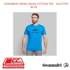 SWANNDRI MEN'S DAWN COTTON TEE - ELECTRIC BLUE